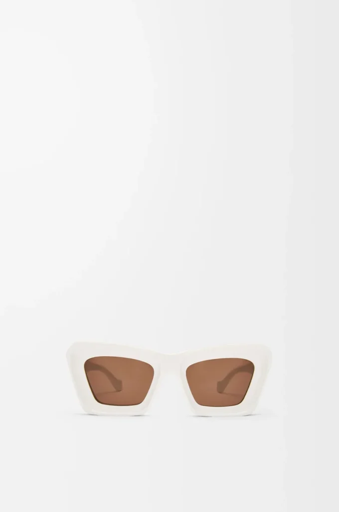 Beveled Cateye sunglasses White/Ivory Beveled Cateye sunglasses White/Ivory