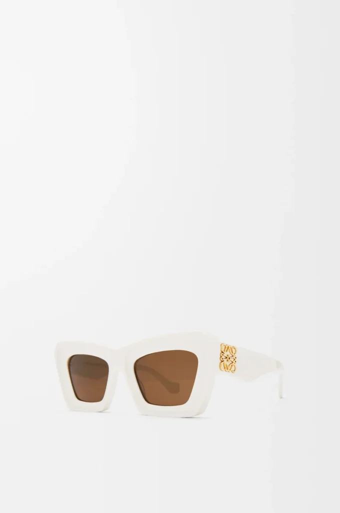 Beveled Cateye sunglasses White/Ivory Beveled Cateye sunglasses White/Ivory