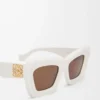 Beveled Cateye sunglasses White/Ivory Beveled Cateye sunglasses White/Ivory