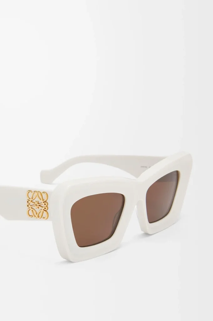 Beveled Cateye sunglasses White/Ivory Beveled Cateye sunglasses White/Ivory