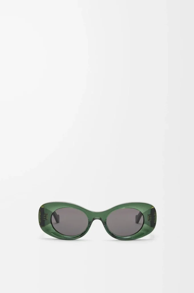 Beveled Oval Maxi Anagram sunglasses Dark Green