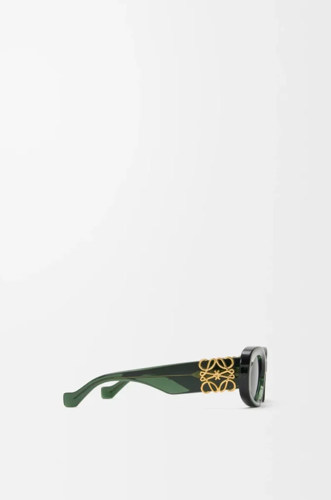 Beveled Oval Maxi Anagram sunglasses Dark Green