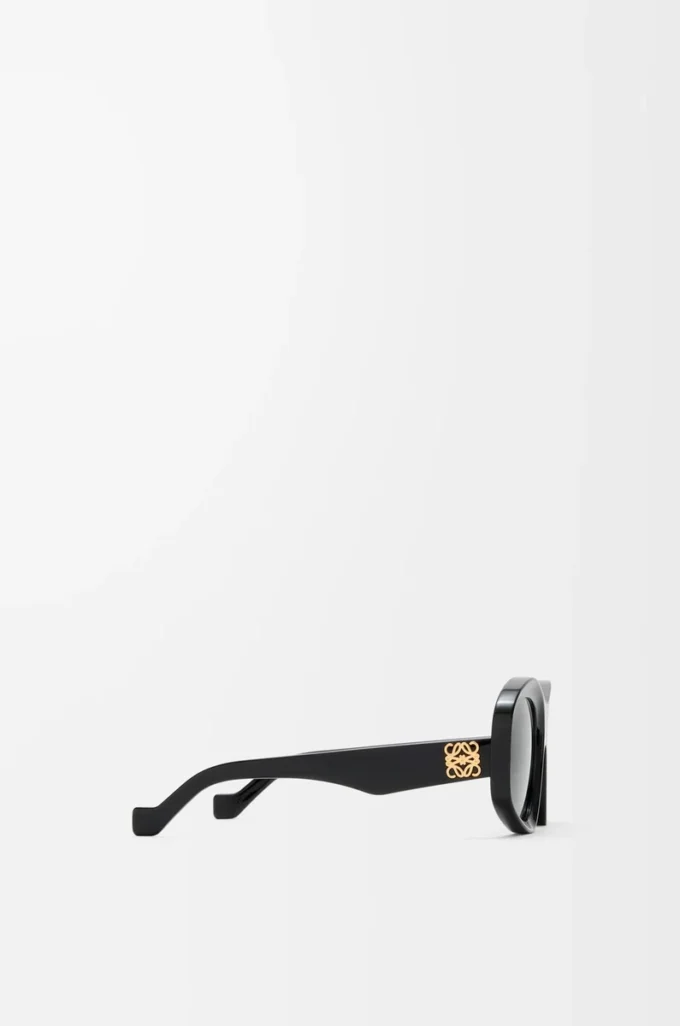 Beveled Pentagon sunglasses Black