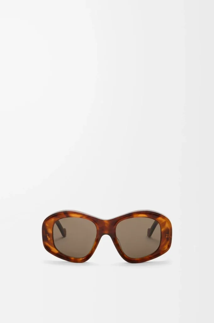 Beveled Pentagon sunglasses Havana