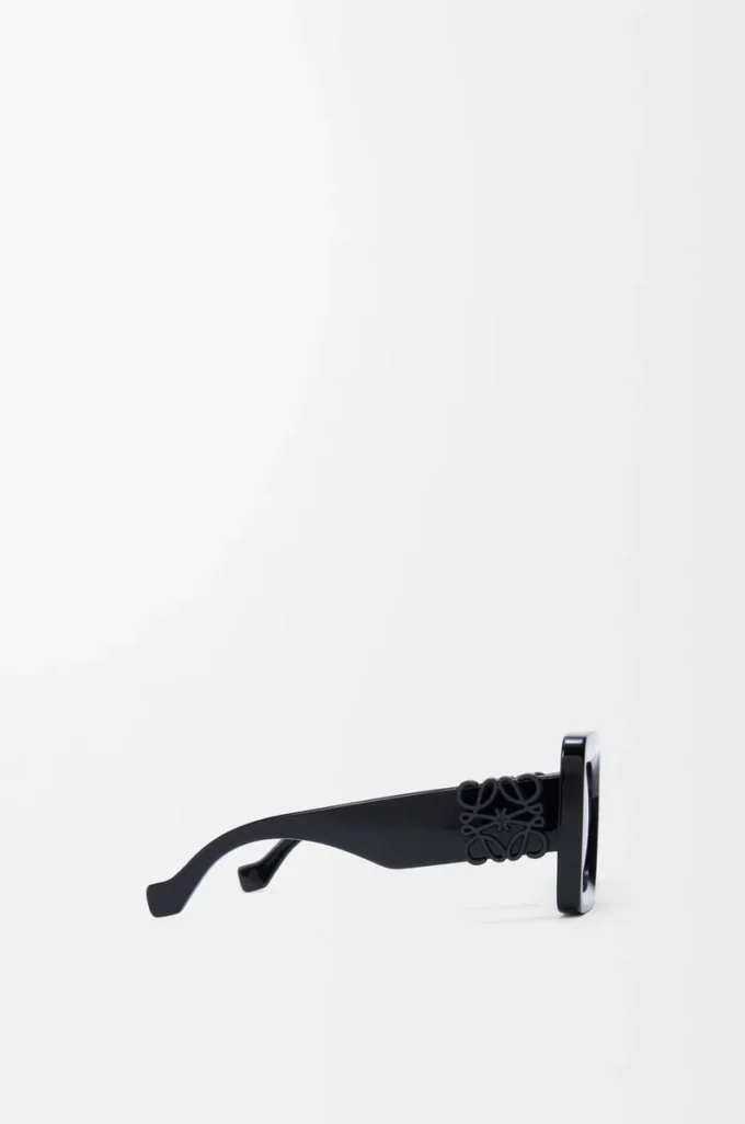 Beveled Square Maxi Anagram sunglasses Black
