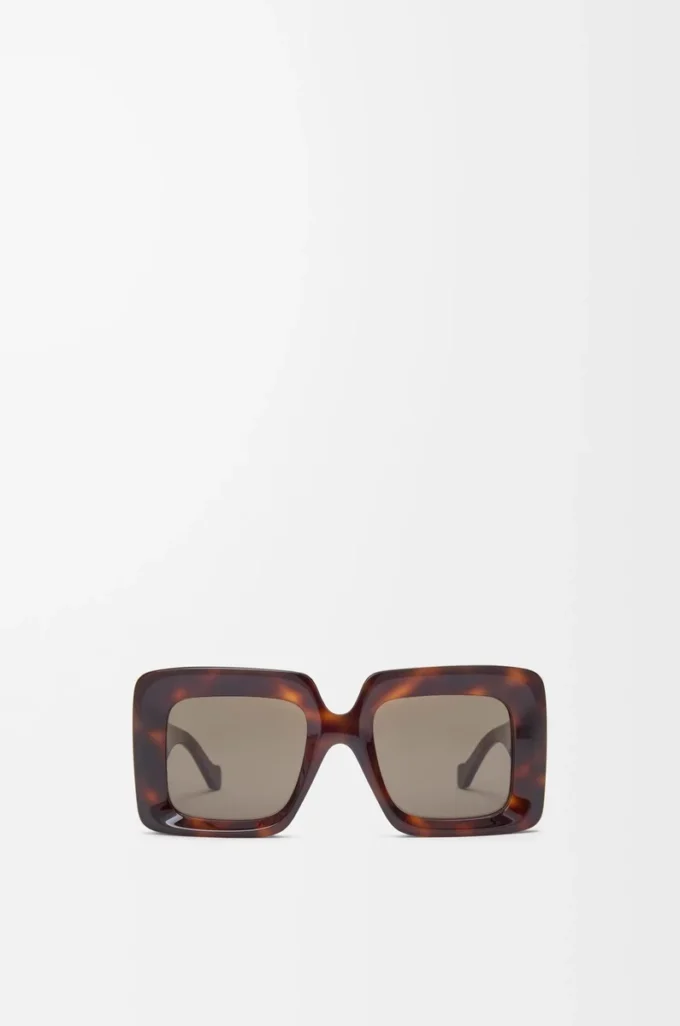 Beveled Square Maxi Anagram sunglasses Havana