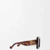 Beveled Square Maxi Anagram sunglasses Havana