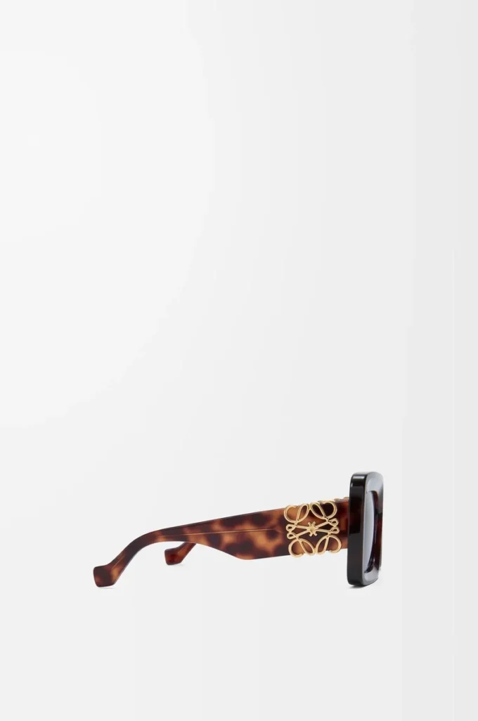 Beveled Square Maxi Anagram sunglasses Havana