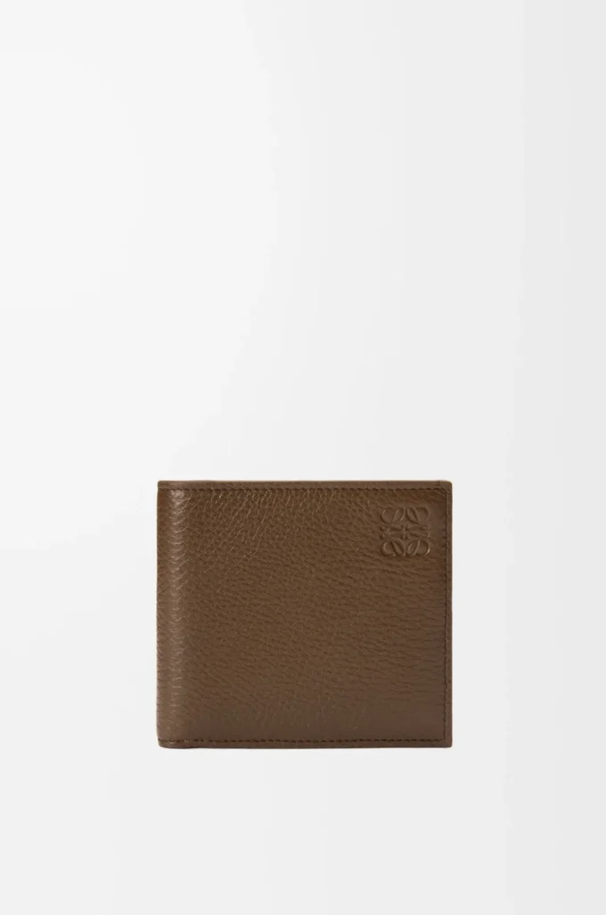 Bifold coin wallet in deerskin Tundra
