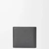 Bifold coin wallet in soft grained calfskin Anthracite
