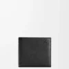 Bifold coin wallet in soft grained calfskin Black