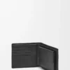 Bifold coin wallet in soft grained calfskin Black