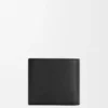 Bifold coin wallet in soft grained calfskin Black