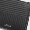 Bifold coin wallet in textured classic calfskin Black