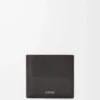 Bifold coin wallet in textured classic calfskin Dark Grey