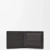 Bifold coin wallet in textured classic calfskin Dark Grey