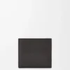 Bifold coin wallet in textured classic calfskin Dark Grey