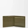 Bifold coin wallet in textured classic calfskin Dark Khaki
