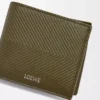 Bifold coin wallet in textured classic calfskin Dark Khaki