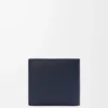 Bifold coin wallet in textured classic calfskin Deep Navy