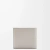 Bifold coin wallet in textured classic calfskin Shell Grey