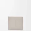 Bifold wallet in satin calfskin Shell Grey Bifold wallet in satin calfskin Shell Grey
