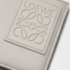 Bifold wallet in satin calfskin Shell Grey Bifold wallet in satin calfskin Shell Grey
