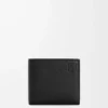 Bifold wallet in soft grained calfskin Black Bifold wallet in soft grained calfskin Black