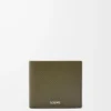 Bifold wallet in textured classic calfskin Dark Khaki Bifold wallet in textured classic calfskin Dark Khaki