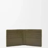 Bifold wallet in textured classic calfskin Dark Khaki Bifold wallet in textured classic calfskin Dark Khaki