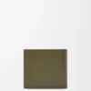 Bifold wallet in textured classic calfskin Dark Khaki Bifold wallet in textured classic calfskin Dark Khaki