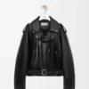 Biker jacket in nappa lambskin Black