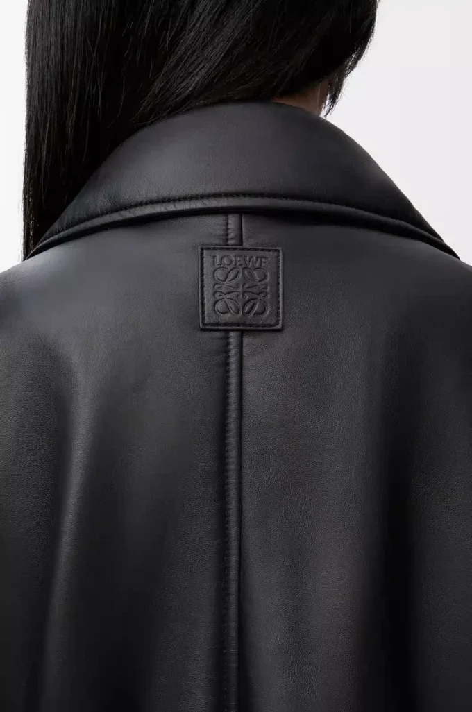 Biker jacket in nappa lambskin Black