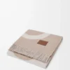 Blanket in wool and cashmere Beige/Ecru