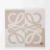 Blanket in wool and cashmere Beige/Ecru