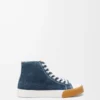 Bloc high-top sneaker in denim Washed Denim