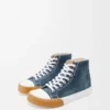 Bloc high-top sneaker in denim Washed Denim