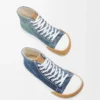 Bloc high-top sneaker in denim Washed Denim