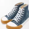 Bloc high-top sneaker in denim Washed Denim