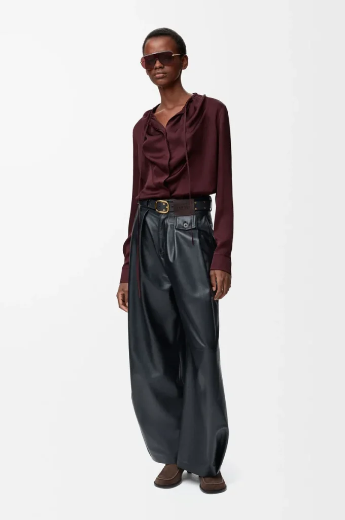 Blouse in silk Burgundy Blouse in silk Burgundy