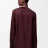 Blouse in silk Burgundy Blouse in silk Burgundy