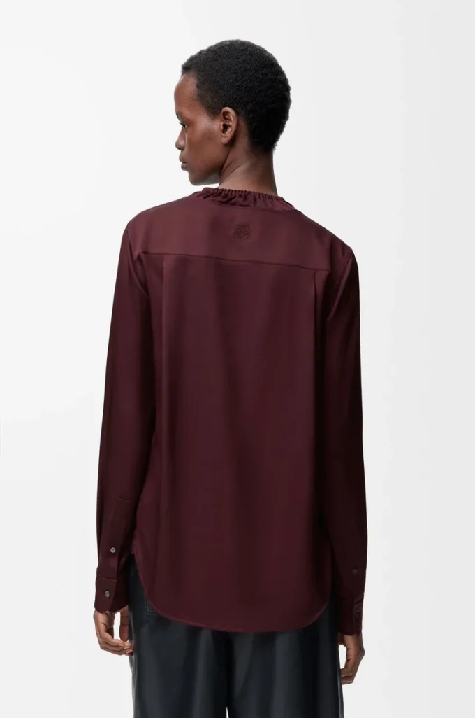 Blouse in silk Burgundy Blouse in silk Burgundy