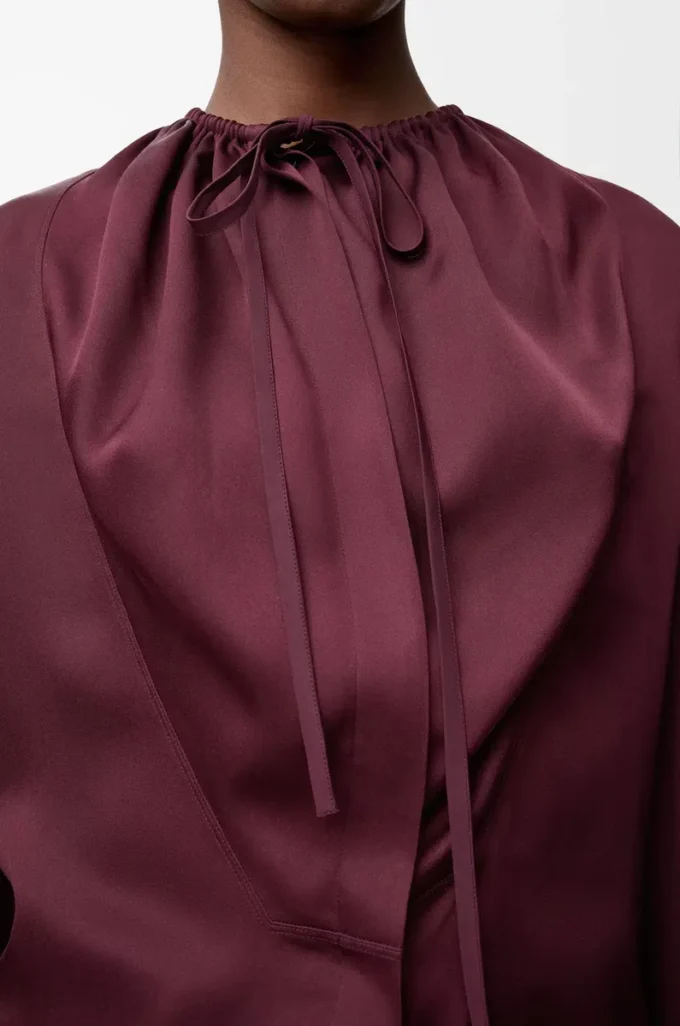 Blouse in silk Burgundy Blouse in silk Burgundy