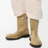 Bobby boot in waxed split calfskin Sahara Bobby boot in waxed split calfskin Sahara