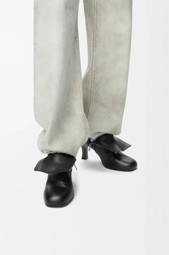 Bobine ankle boot in nappa lambskin Black