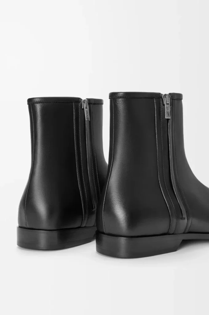 Bobine ankle boot in smooth calfskin Black