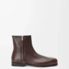 Bobine ankle boot in smooth calfskin Cacao