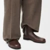 Bobine ankle boot in smooth calfskin Cacao