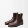 Bobine ankle boot in smooth calfskin Cacao