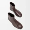 Bobine ankle boot in smooth calfskin Cacao